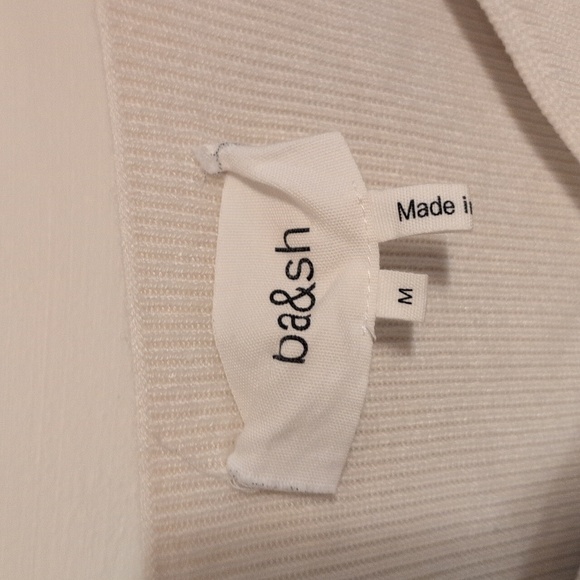 ba&sh Ivory Ribbed Knit Sweater - Picture 4 of 7